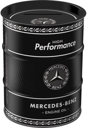 Spardose Ölfass. Mercedes-Benz - Engine Oil