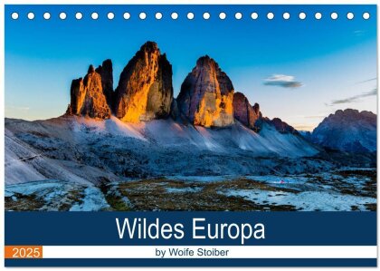 Wildes Europa (Tischkalender 2025 DIN A5 quer) - CALVENDO Monatskalender