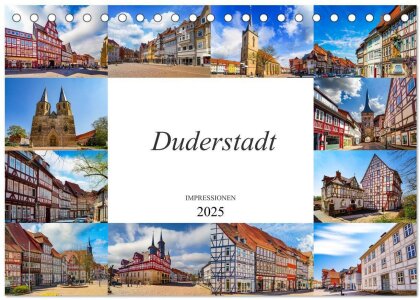 Duderstadt Impressionen (Tischkalender 2025 DIN A5 quer) - CALVENDO Monatskalender