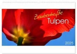 Zauberhafte Tulpen (Wandkalender 2025 DIN A2 quer) - CALVENDO Monatskalender