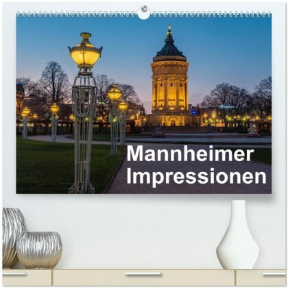 Mannheimer Impressionen. (hochwertiger Premium Wandkalender 2025 DIN A2 quer) - Kunstdruck in Hochglanz