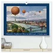 Historisches Frankfurt am Main von 1888 bis 1918 (hochwertiger Premium Wandkalender 2025 DIN A2 quer) - Kunstdruck in Hochglanz