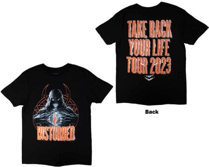 Disturbed Unisex T-Shirt - European Tour '23 Take Back (Back Print & Ex-Tour)
