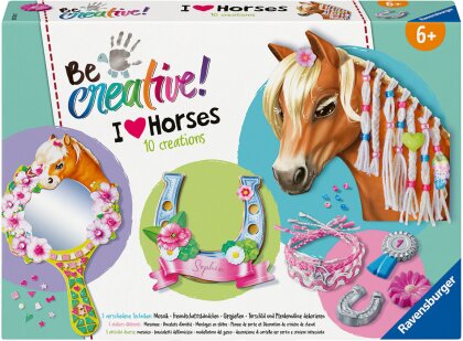 Ravensburger 23751 BeCreative Bastelset Pferde - DIY für Kinder ab 6 Jahren