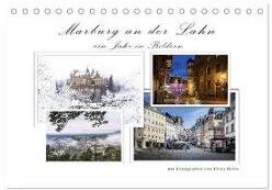 Marburg an der Lahn - ein Jahr in Bildern (Tischkalender 2024 DIN A5 quer), CALVENDO Monatskalender