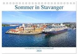 Sommer in Stavanger vom Frankfurter Taxifahrer Petrus Bodenstaff (Tischkalender 2024 DIN A5 quer) - CALVENDO Monatskalender