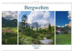 Bergwelten (Wandkalender 2024 DIN A4 quer) - CALVENDO Monatskalender