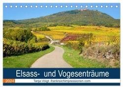 Elsass- und Vogesenträume (Tischkalender 2024 DIN A5 quer) - CALVENDO Monatskalender