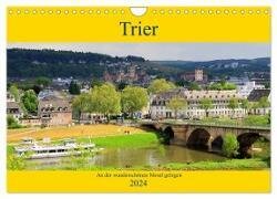 Trier - An der wunderschönen Mosel gelegen (Wandkalender 2024 DIN A4 quer), CALVENDO Monatskalender