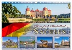 Reise durch Deutschland - Sachsen (Wandkalender 2024 DIN A3 quer), CALVENDO Monatskalender