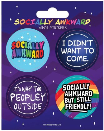 Socially Awkward Vinyl Sticker Set