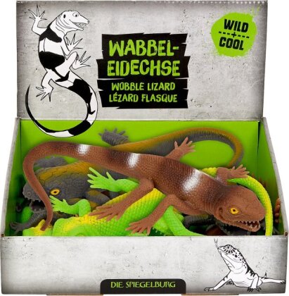 Wabbel-Eidechse Wild & Cool - Spiegelburg-Nr. 22030 / Thekenaufsteller = 12 Exemplare