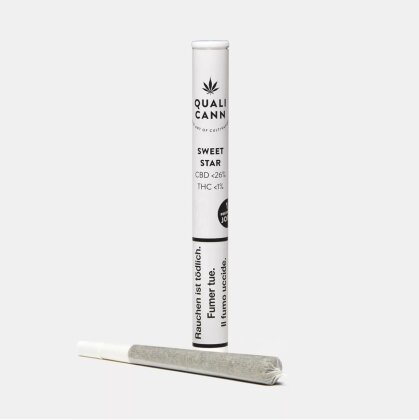 Quali Cann Pre Rolled Joint Sweet Star - Indoor (CBD: <26%, THC: <1%)