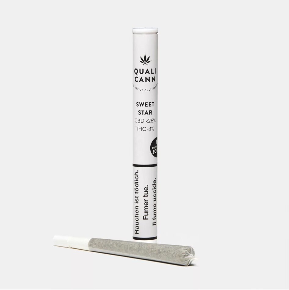 Quali Cann Pre Rolled Joint Sweet Star - Indoor (CBD: <26%, THC: <1%)