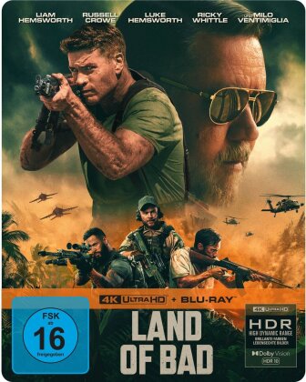 Land of Bad (2024) (Limited Edition, Steelbook, 4K Ultra HD + Blu-ray)