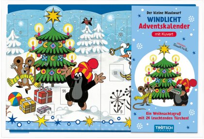 Trötsch Der kleine Maulwurf Windlicht Adventskalender