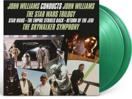 Varujan Kojian, Utah Symphony Orchestra & John Williams (*1932) (Komponist/Dirigent) - John Williams Conducts - The Star Wars Trilogy (2024 Reissue, Music On Vinyl, Green Vinyl, 2 LP)
