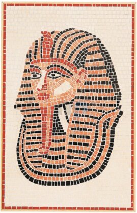Mosaico in pietra ceramica: Tutankhamon (34,5 x 54,5 cm)
