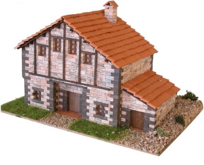 3D Keramik-Modellbausatz -Traditonelles Haus aus Kantabrien (26 x 14 x 22 cm)