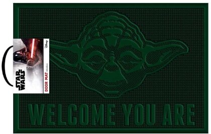 Star Wars: Yoda "Welcome You Are" - Rubber Doormat