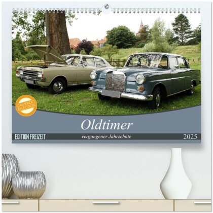 Oldtimer vergangenger Jahrzehnte (hochwertiger Premium Wandkalender 2025 DIN A2 quer) - Kunstdruck in Hochglanz