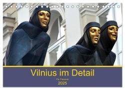 Vilnius im Detail (Tischkalender 2025 DIN A5 quer) - CALVENDO Monatskalender