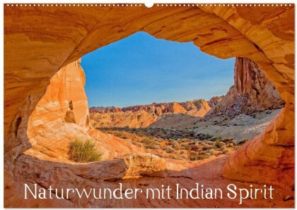 Naturwunder mit Indian Spirit (Wandkalender 2025 DIN A2 quer) - CALVENDO Monatskalender