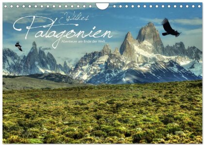 Wildes Patagonien - Abenteuer am Ende der Welt (Wandkalender 2025 DIN A4 quer), CALVENDO Monatskalender
