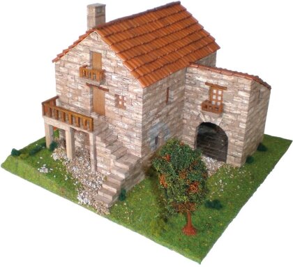 3D Keramik-Modellbausatz - Traditionelles Galizisches Haus (26 x 13.5 x 22 cm)