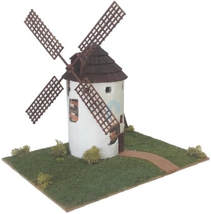 3D Keramik-Modellbausatz: La Mancha-Windmühle (33 x 23 x 26 cm)