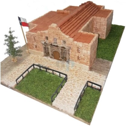 3D Keramik-Modellbausatz: Fort Alamo (20 x 10 x 29 cm)