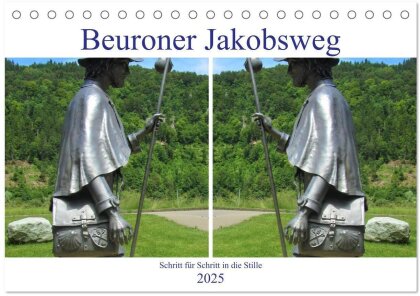 Beuroner Jakobsweg (Tischkalender 2025 DIN A5 quer) - CALVENDO Monatskalender