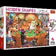 Puzzle Hidden Shapes 1011 - Hunde Spielnacht