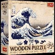 Holz Puzzle 200 - Die Große Welle in Kanagawa / Hokusai Katsushika