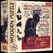 Holz Puzzle 200 - Der schwarze Kater / Théophile Alexandre Steinlen
