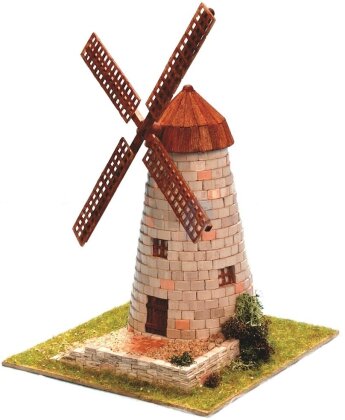 3D Keramik-Modellbausatz - Alte Windmühle (20 x 17 x 20 cm)