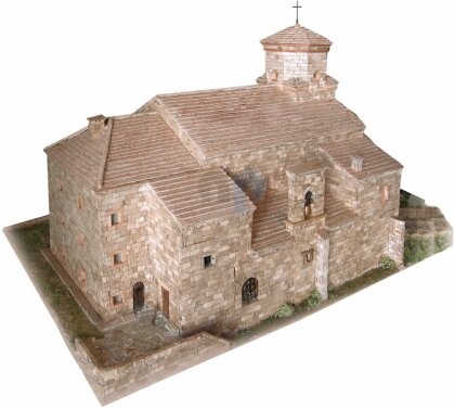 3D Keramik-Modellbausatz: Kirche San Miguel de Aralar - Navarra (44 x 22 x 26 cm)