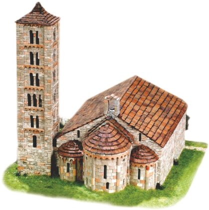 Kit modello 3D in ceramica: Chiesa di San Climent de Taüll (33 x 32 x 39 cm)