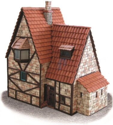 3D Keramik-Modellbausatz: Alpines Haus (33 x 26 x 26 cm)