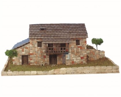 Kit modello 3D in ceramica: casa di campagna della regione di Leon (30x18x14,0)