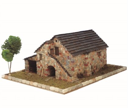 Kit modello 3D in ceramica: Casa di campagna della regione di Huesca (33 x 15 x 26 cm)