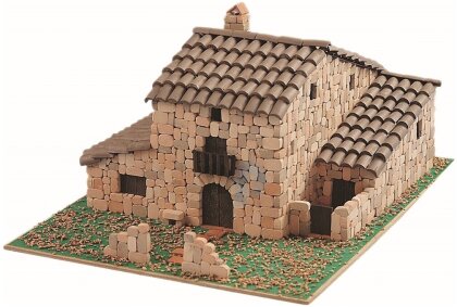 Kit modello 3D in ceramica: Casa di campagna El Caserio (24 x 24 x 17 cm)