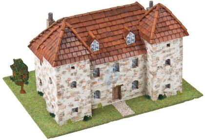Kit modello 3D in ceramica - Casa francese regione dell'Alvernia (26 x 14 x 22 cm)