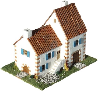 3D Keramik-Modellbausatz: Typisches Haus aus der Tschechische Rep. (26 x 13 x 22 cm)