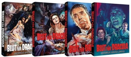 Blut für Dracula (1966) (Hammer Edition, Cover E, Cover F, Cover G, Cover H, Edizione Limitata, Mediabook, 5 Blu-ray)