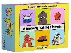 A Monkey Eating a Lemon