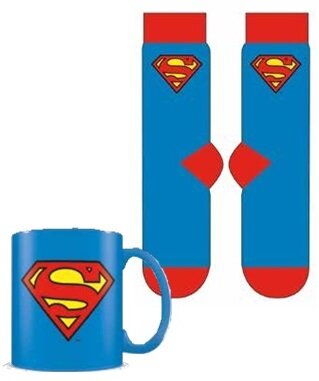 Superman - Coffret cadeau avec tasse 315ml et paire de chaussette EU 41-45 "Logo"