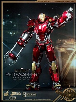 Iron Man 3 - Hot Toys Red Snapper Mk. XXXV - Armor Power Pose Serie
