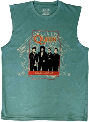 Queen Unisex Tank T-Shirt - Face It Alone - Taille S