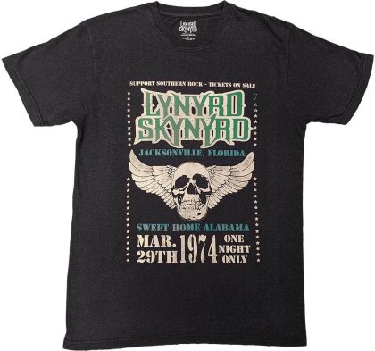 Lynyrd Skynyrd Unisex T-Shirt - Winged Skull - Grösse S